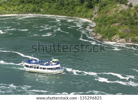 Boat on Niagara river
