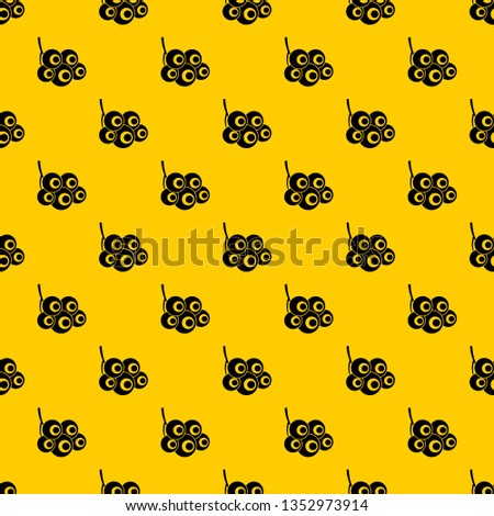 Viburnum branch pattern seamless vector repeat geometric yellow for any design