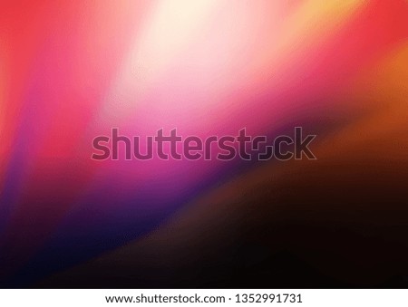 Dark Pink, Yellow vector glossy abstract template. An elegant bright illustration with gradient. The template can be used for your brand book.