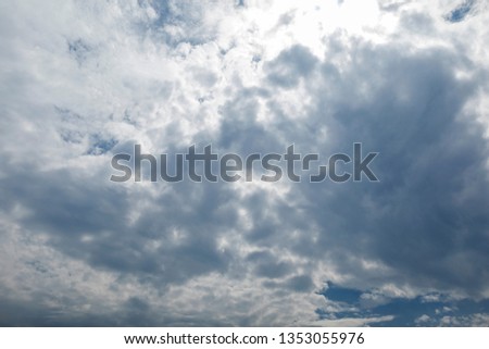 Blue Sky and White Cloud Background