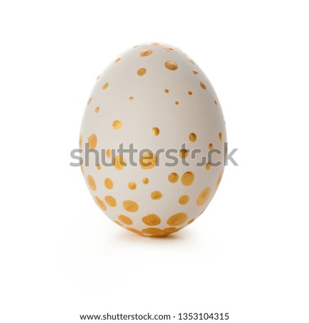 Beautiful Easter egg on white