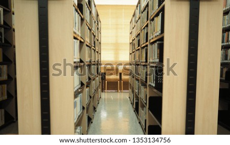 bookshelf at library