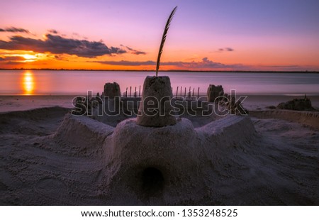 Sand castle at jones beach