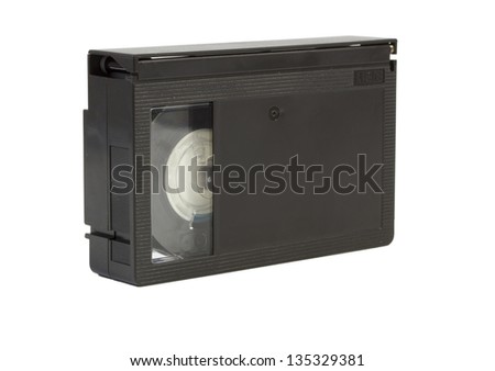 Cassette format SEC isolated on white background