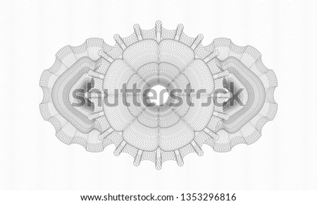 Grey abstract rosette