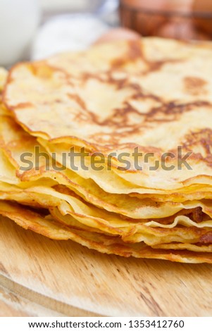 French pancake stack