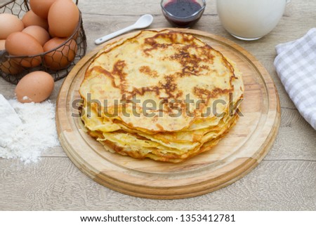 French pancake stack