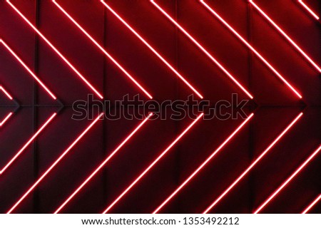 pattern of neon sign