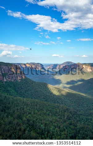 govetts leap lookout, blue mountains national park, australia
