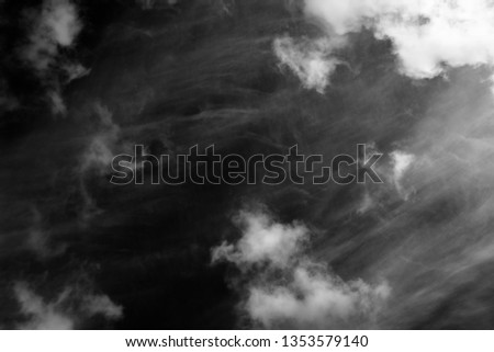 Black and white sky background texture clouds meditative essence 