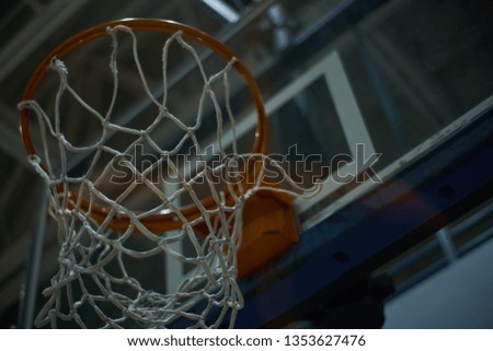 Close up of basketball net