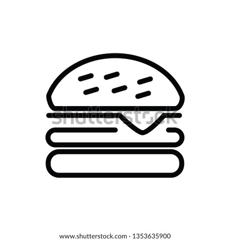 burger icon vector - Vector