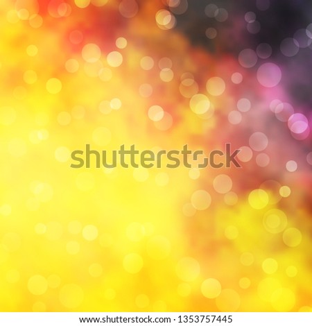 Light Pink, Yellow vector background with circles. Abstract colorful disks on simple gradient background. Pattern for websites, landing pages.
