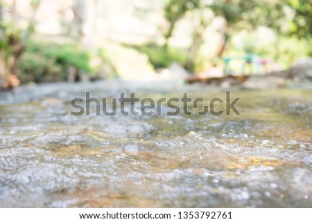 Water in the creek during the rainy season