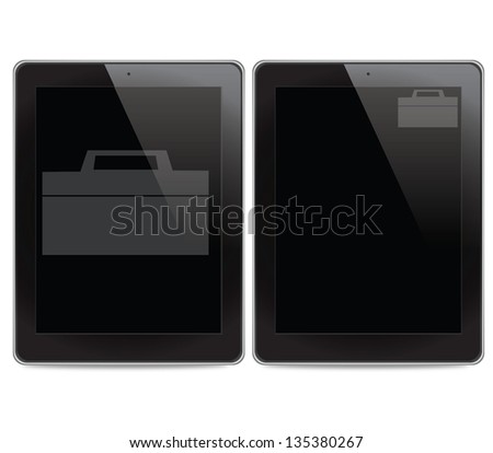 Bag on tablet computer