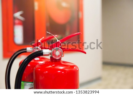Engineer inspection Fire extinguishers.