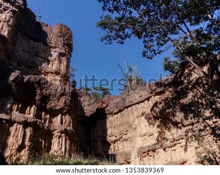 Beautiful rock cliffs