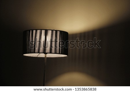 Modern lamp in a room