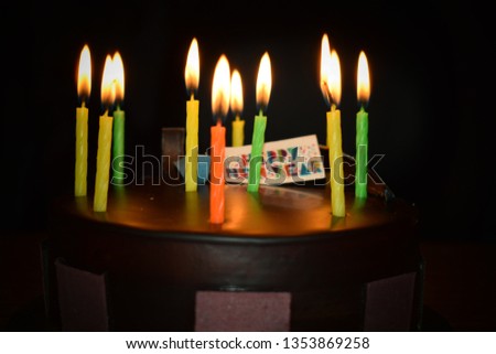 Cute Happy Birthday Cake images with candles