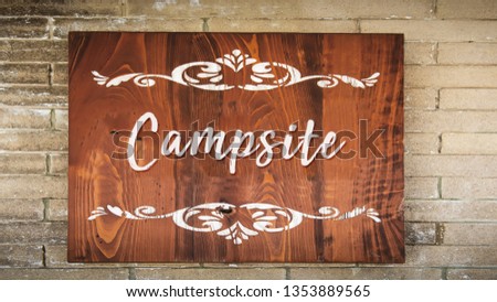 Street Sign to Campsite