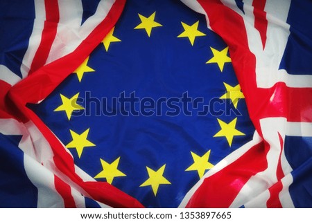 uk and eu flag brexit