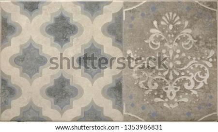 Ceramic floor and wall tiles as background