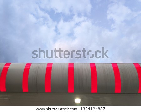 neon sign and clouds
