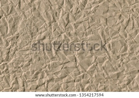 Crumpled Kraft Paper Texture