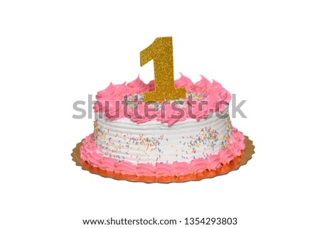 sponge cake for pink and white birthday