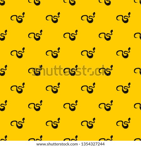 Black snake pattern seamless vector repeat geometric yellow for any design
