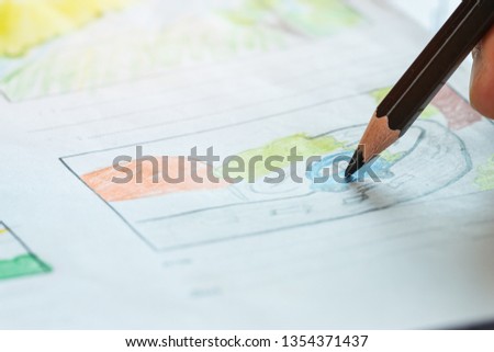 Creator  Storyboard or storytelling drawing creative for movie process pre-production media films script for video editors, development cartoon illustration animation for production shooting