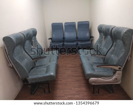 Indian trains seating model or chairs 