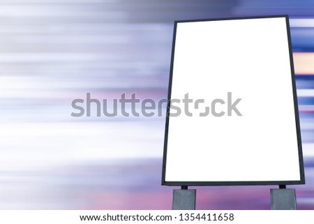 blank advertising billboard with space for ads.
