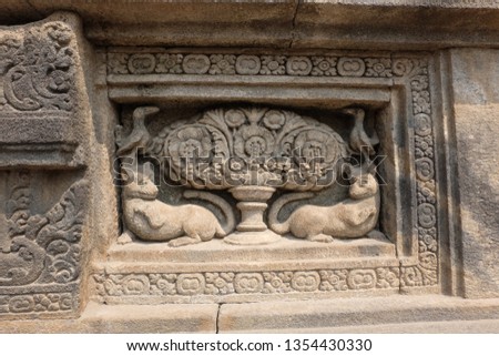 detail relief at Prambanan Temple