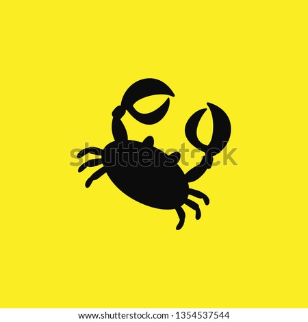 crab icon vector