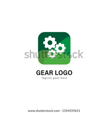 Automotive logo template design. Automotive logo with modern frame isolated on white background