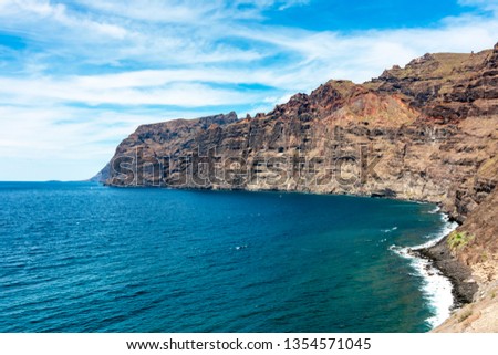 Los Gigantes rocks, Tenerife, Canary islands, Spain