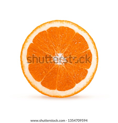 Image with  orange isolated on white background with clipping path.