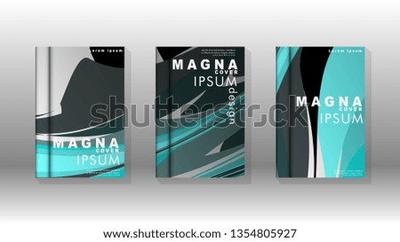 abstract with wave elements. book cover design concept. Futuristic business layout. Digital poster template. Vector Design - eps10