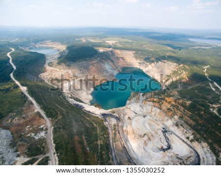 quarry from the air
