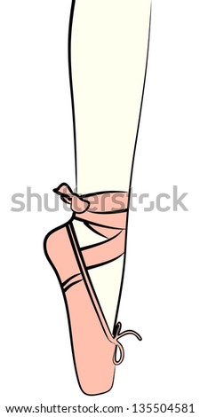 Ballet shoe - illustration