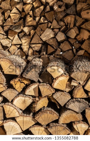 Photogenic Chopped Wood Pile