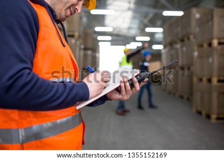 Warehouse Workers on duty