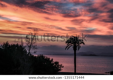 Sunset in the Manga del Mar Menor (Murcia)