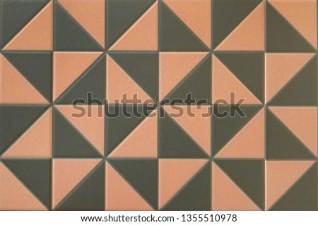 Floor and wall tiles with geometric pattern as background