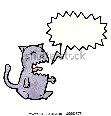 meowing cat cartoon