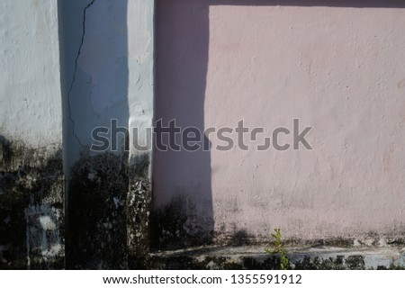  rustic pink blue wall                               