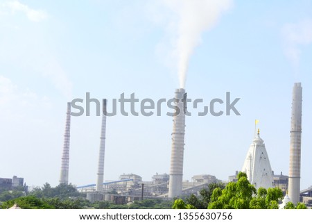 A photo with Kota's Thermal Power Plant and natural beauty