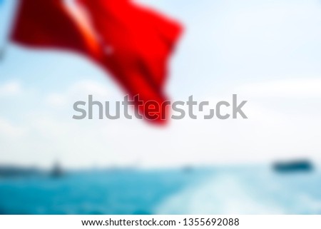 Abstract blurred cityscape water background
