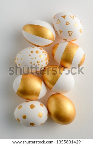 Set of perfect Easter eggs
